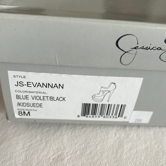 NWT Jessica Simpson Evannan Royal Blue
Suede Zip -Back Platform pumps 8 - Picture 8 of 9